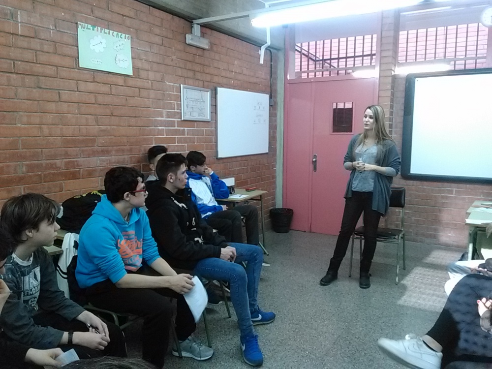 Taller sobre sexualitat per a 2n d'ESO a càrrec de la sexòloga Helena Galé