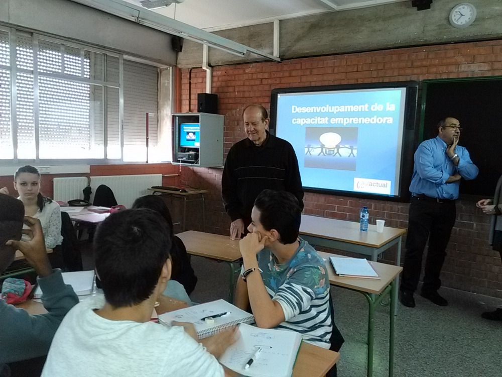 Taller sobre Emprenedoria a càrrec de Jordi Balcells i Antonio Gámez Aula Actual