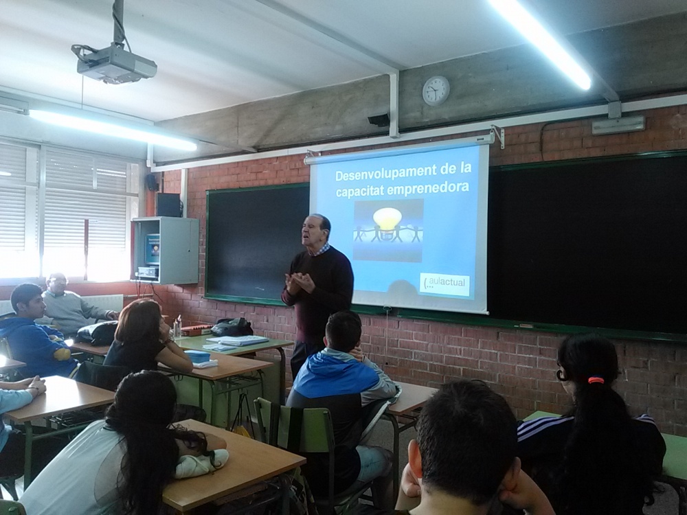 Taller sobre Emprenedoria a càrrec de Jordi Balcells i Antonio Gámez Aula Actual