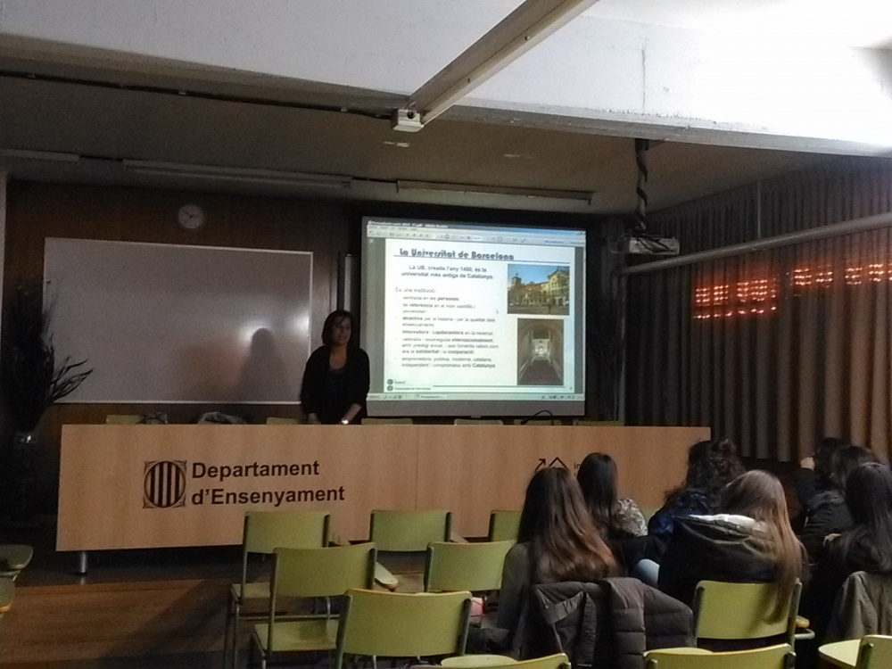 Xerrada sobre Orientació Universitària a càrrec de Universitat de Barcelona