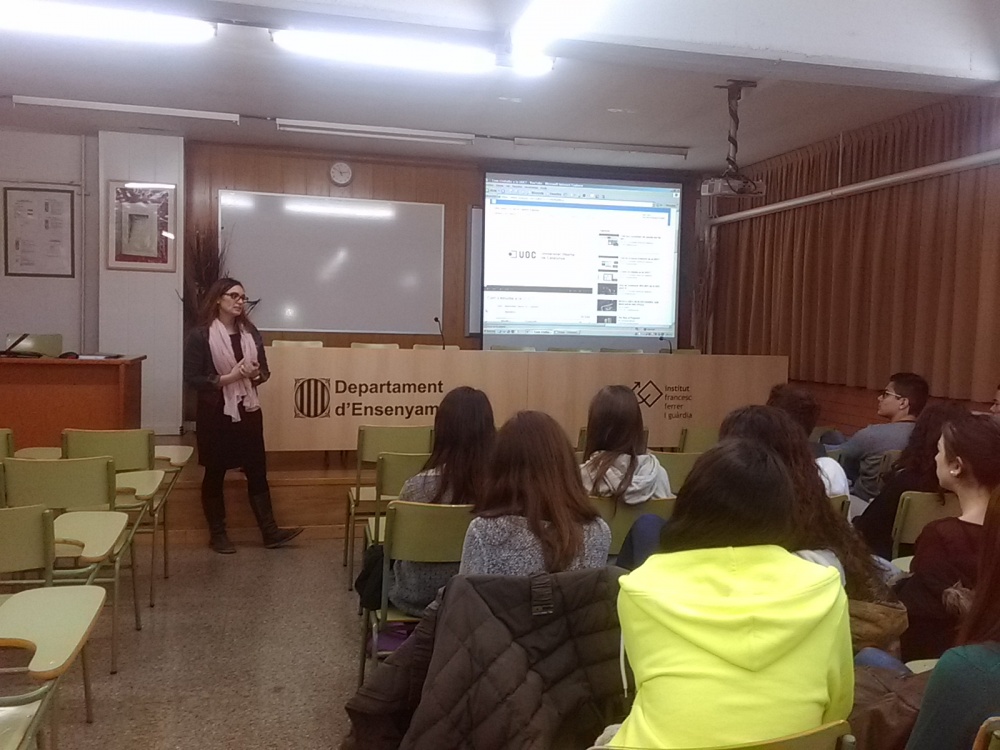 Xerrada sobre Orientació Universitària a càrrec de la UOC