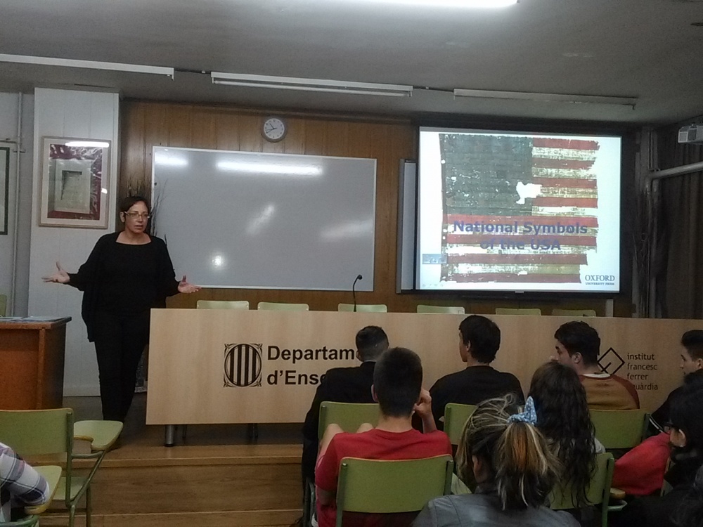 Xerrada sobre National Symbols of the USA a càrrec de la Sra Eva Giménez