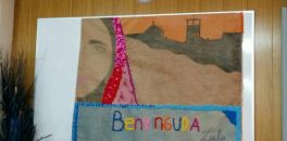 Mural fet per l'alumnat d'aula d'acollida